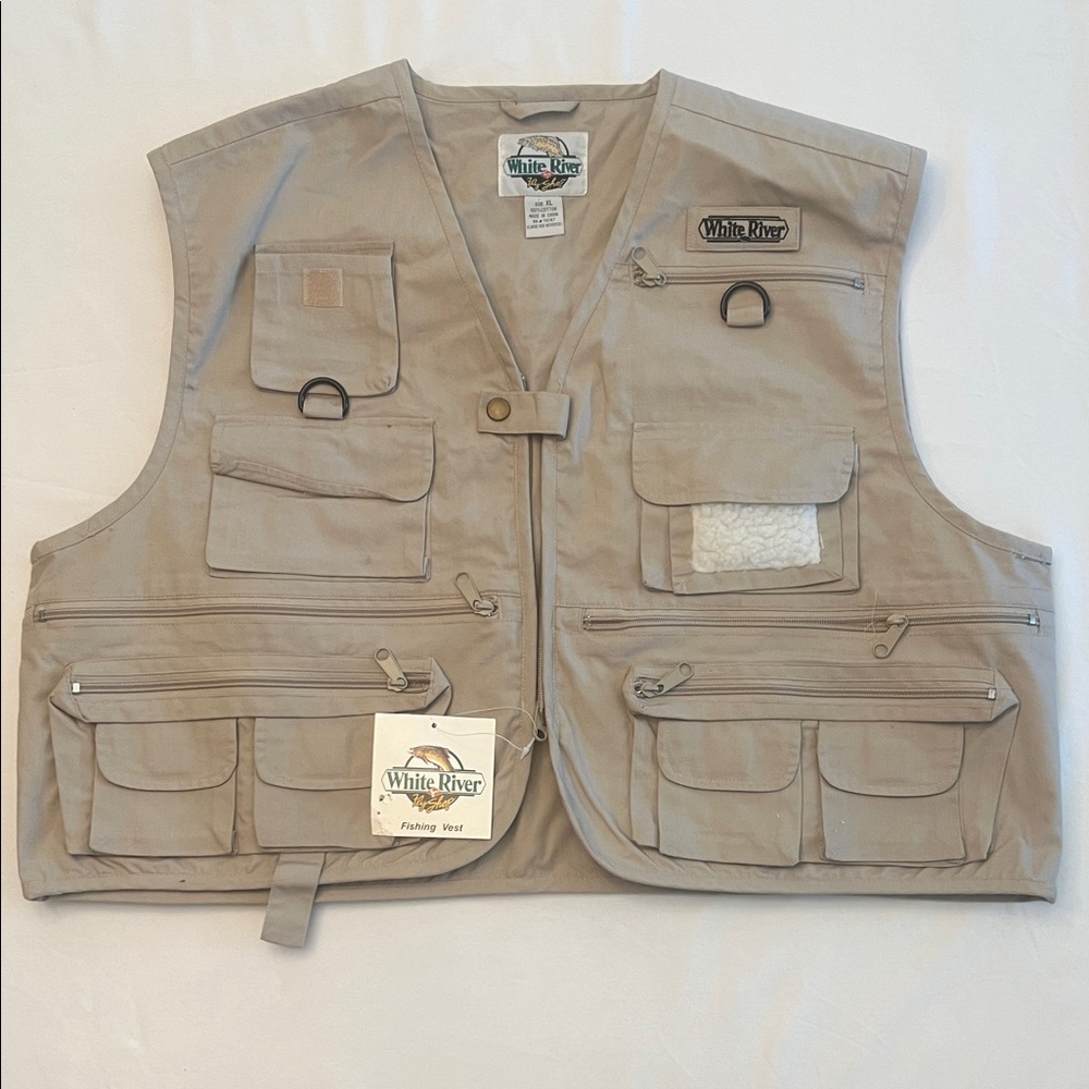 Men Tan Fishing Vest